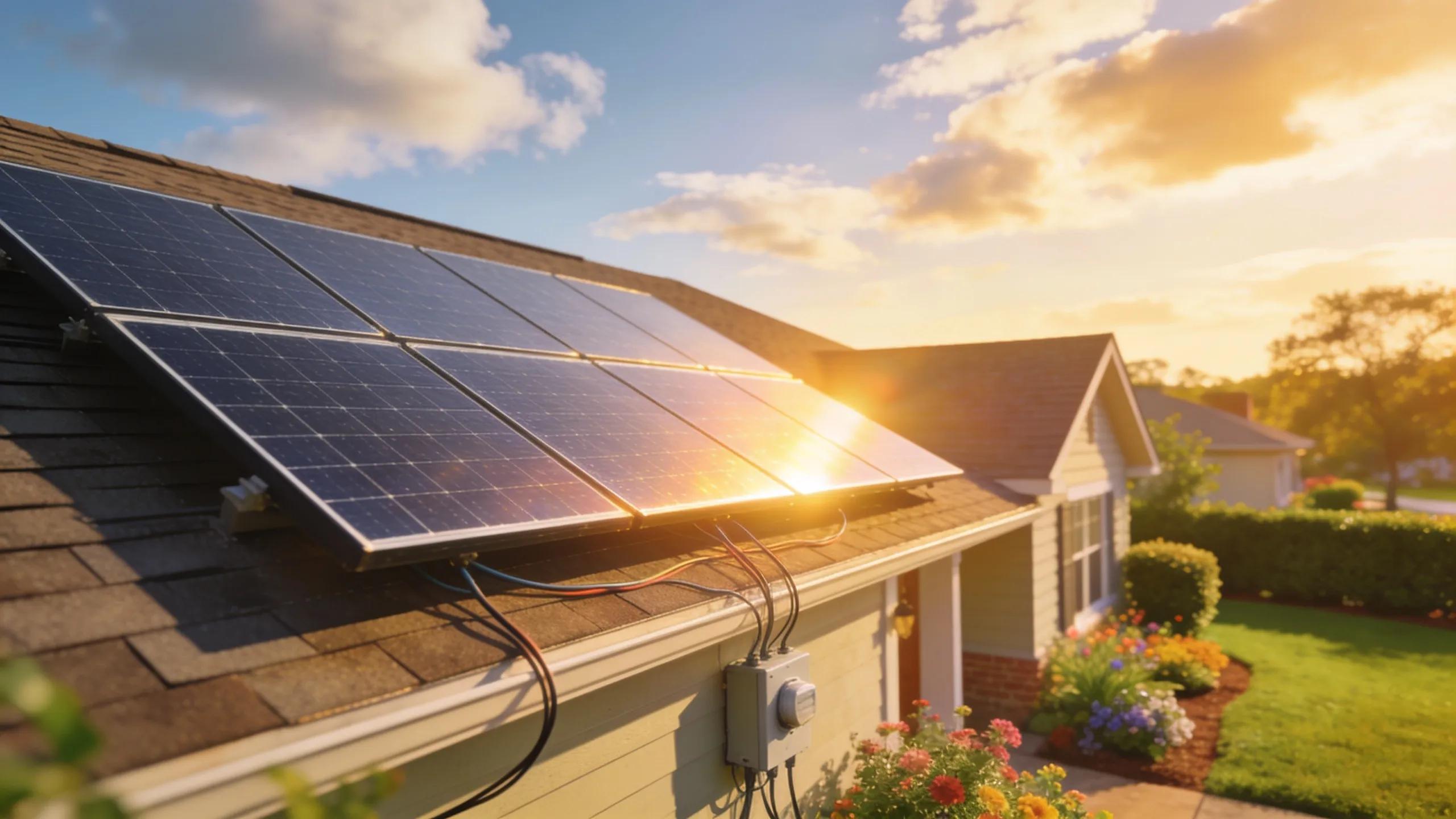Solar panels on a Jacksonville home supporting renewable energy solutions